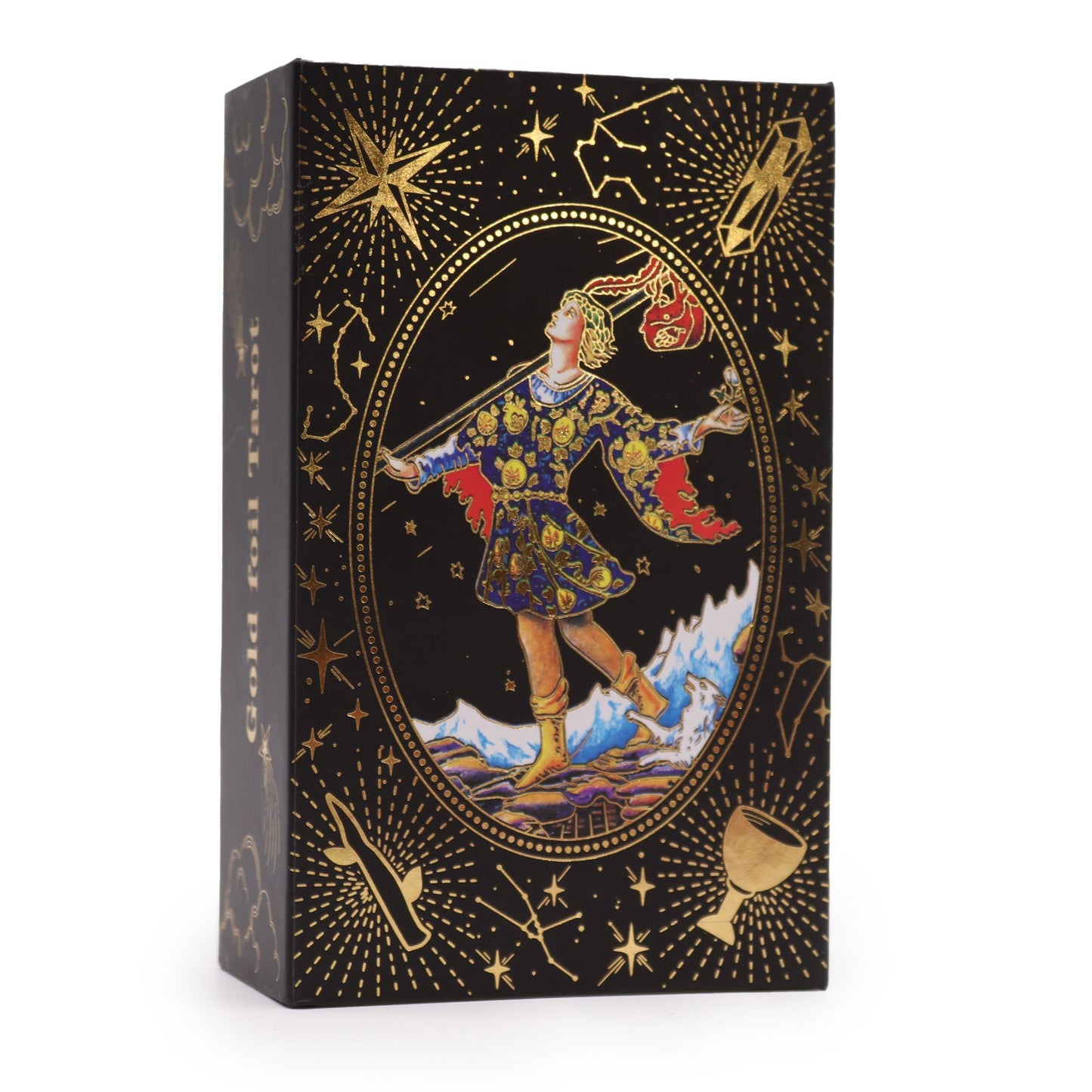 Gold Foil Tarot Gift Box from Rise & Sage – Let the Magic Begin, Elegance &