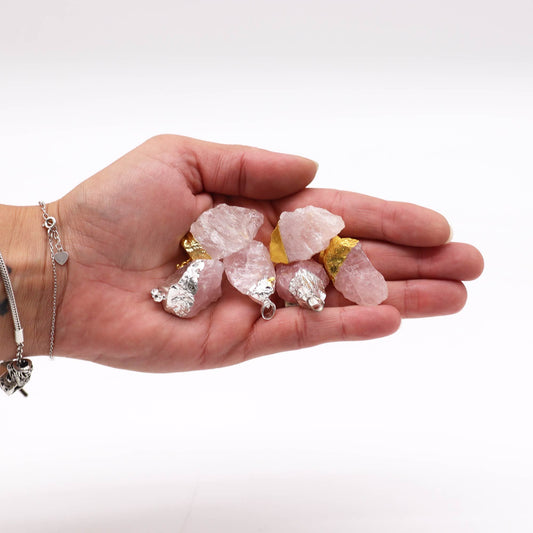 Gemstone Pendants 6 assorted | Rose Quartz | Love & Light | 2