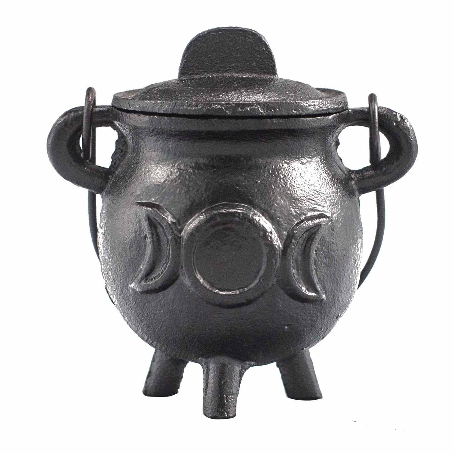 Cast Iron Cauldron | Triple Moon Ritual Vessel | 3