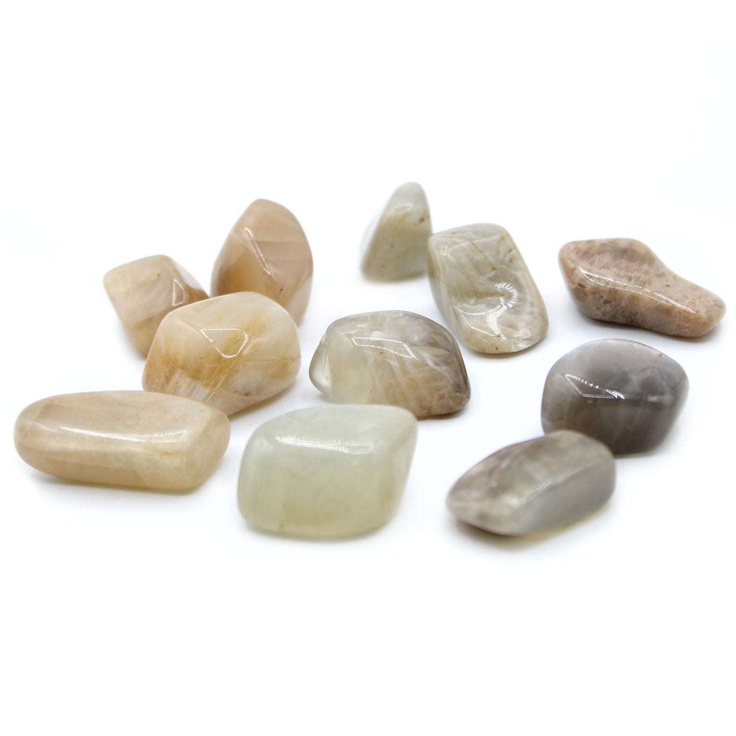 Large Tumble Stones – Moonstone | Intuition, Femininity & Flow