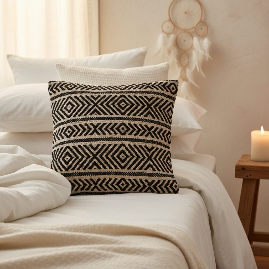 Classic Cushion Cover – Tribal Design (45 × 45 cm) from Rise & Sage – Heritage, Harmony & Artisan Weave