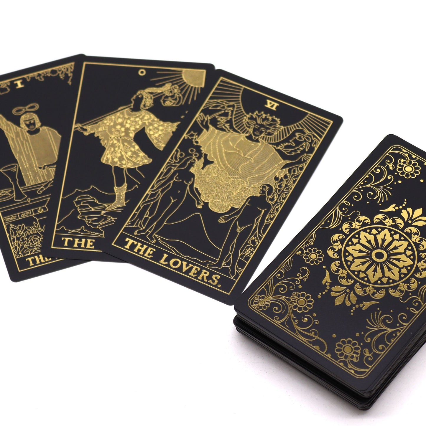 Gold Foil Tarot Set & Guidebook | Tradition & Illumination | 3