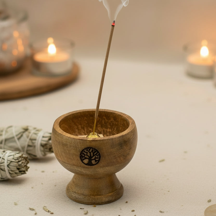 Ritual Bowl Incense Holder from Rise & Sage – Tree of Life