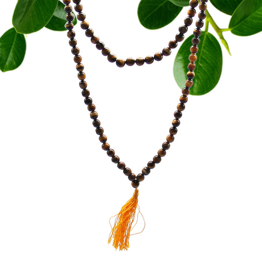 108 Bead Tiger Eye Mala | Strength & Protection | 2