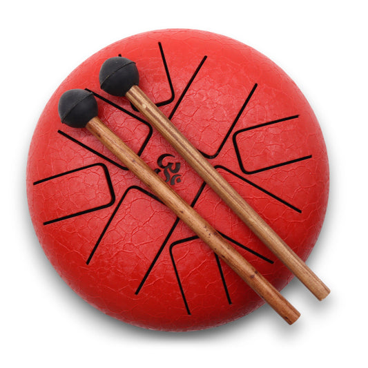 Hapi Drum OM Red from Rise & Sage – Rhythm of Energy & Presence