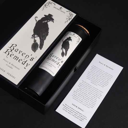 Ancient Witch Ritual Candle | Raven’s Remedy | Peace & Protection | 2