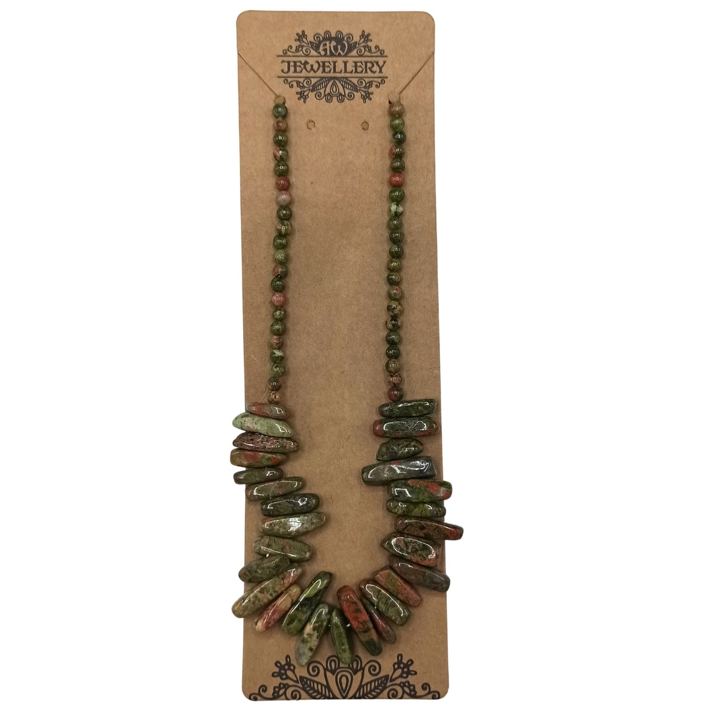 Longstone Gem Necklace | Unakite | Balance & Grounding | 4