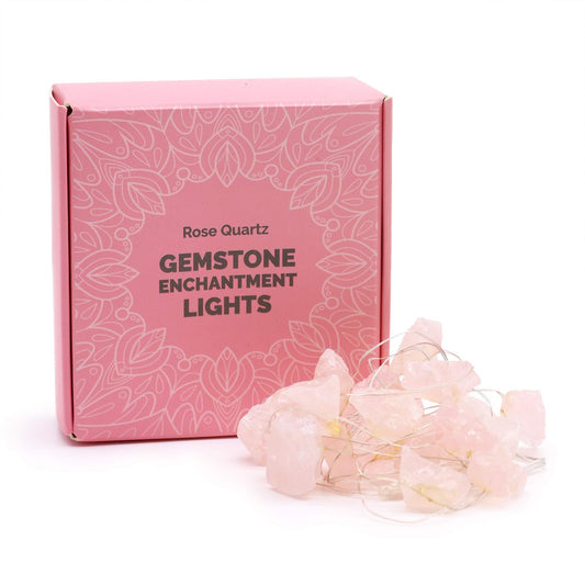 Gemstone Enchantment Lights with Rose Quartz from Rise & Sage – Love, Calm & Harmony
