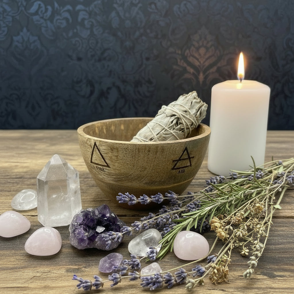 Wooden Smudge & Ritual Offerings Bowl from Rise & Sage – The Four Elements