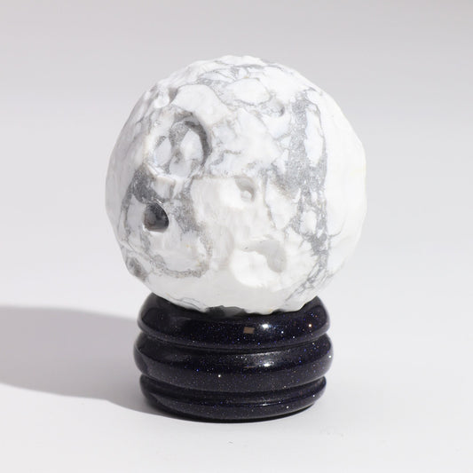 White Howlite Moon Planet | Peace, Reflection & Tranquillity | 2
