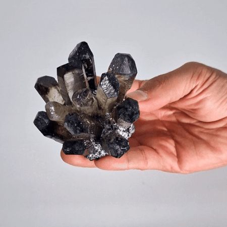 Smoky Ghost Quartz Cluster | Grounding & Protection | 4