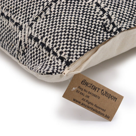 Classic Cushion Cover – Squares Grey (40 × 40 cm) from Rise & Sage – Calm, Craft & Timeless Geometry