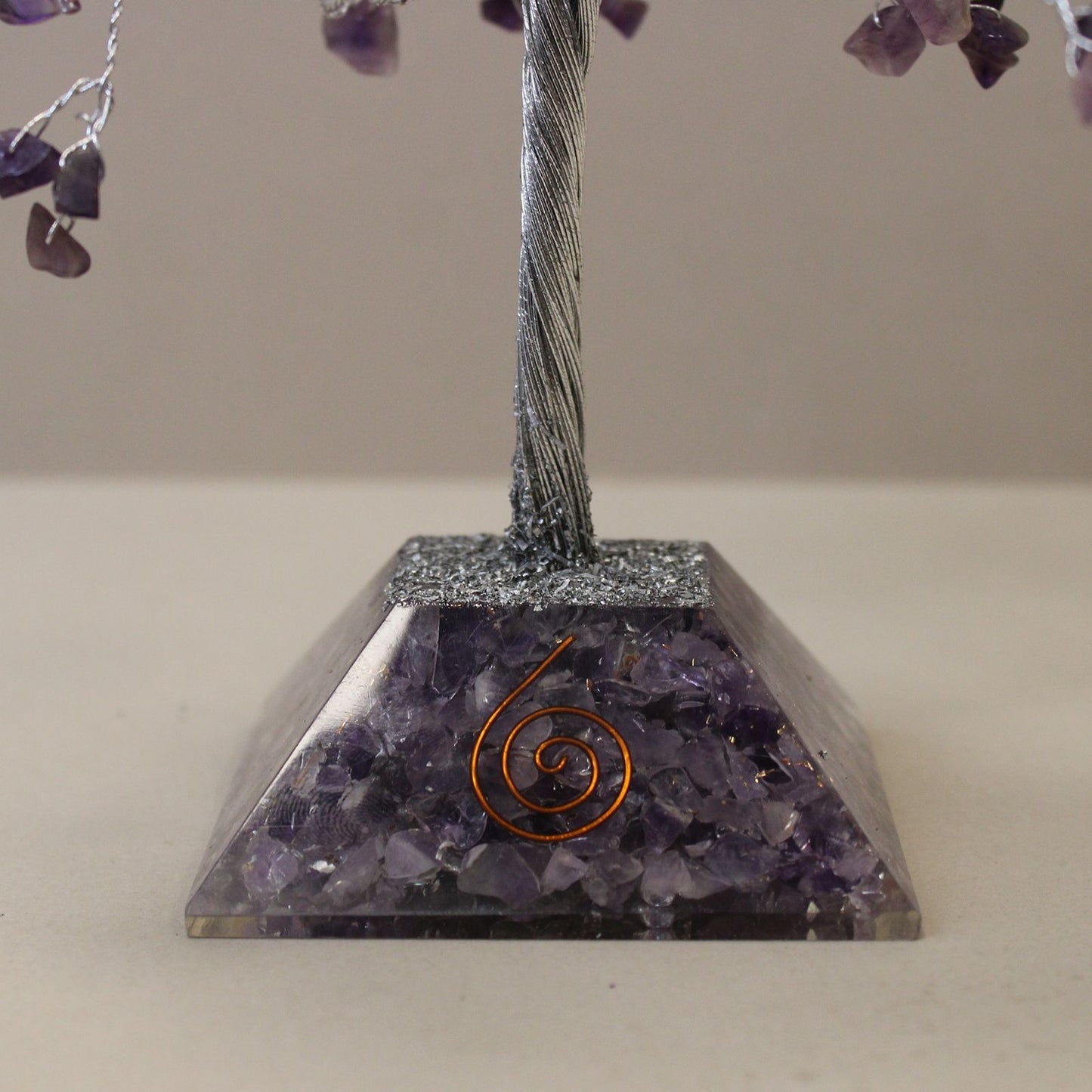 Amethyst Gemstone Tree with Orgone Base | Peace, Protection and Higher Light