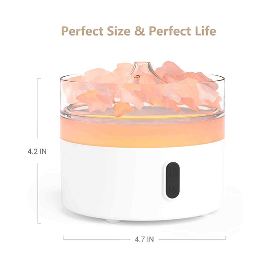 Himalayan Salt Aroma Diffuser with Night Light | Flame of Calm | 2