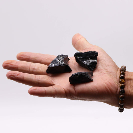 Raw Crystals | Black Agate | Protection & Grounding | 2