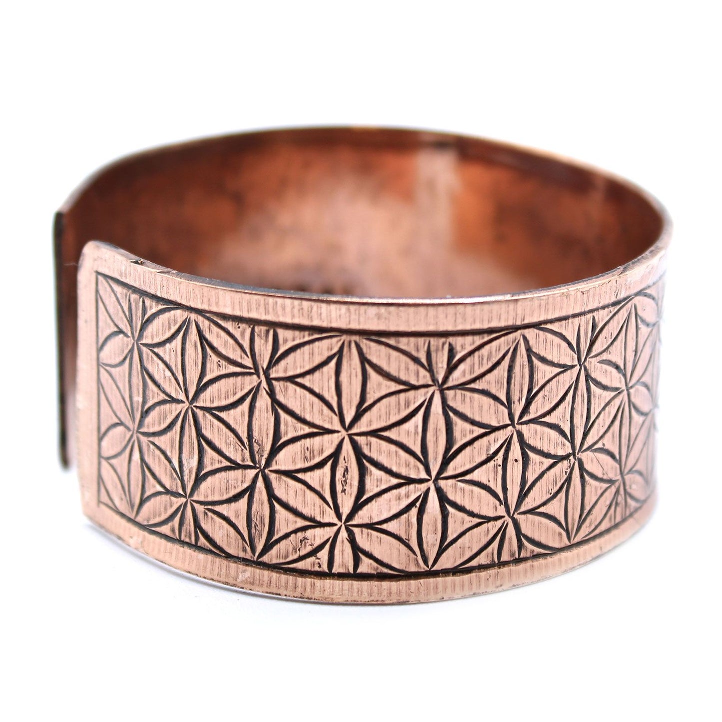 Copper Tibetan Bracelet | Flower of Life | Sacred Geometry of the Soul | 3