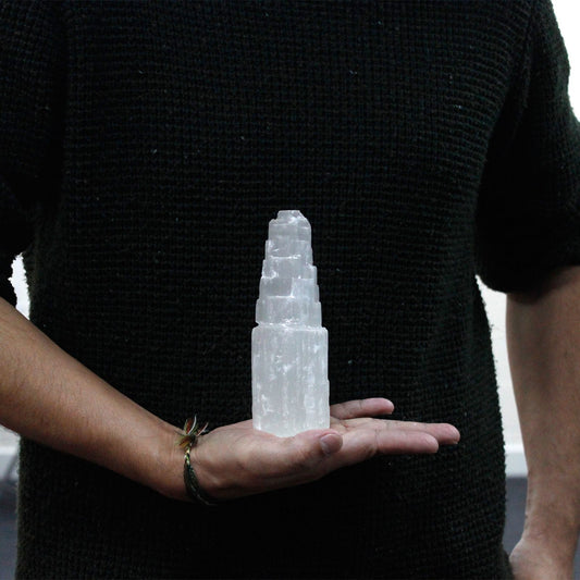 Natural Selenite Tower | Clarity, Cleansing & Lunar Light | 2