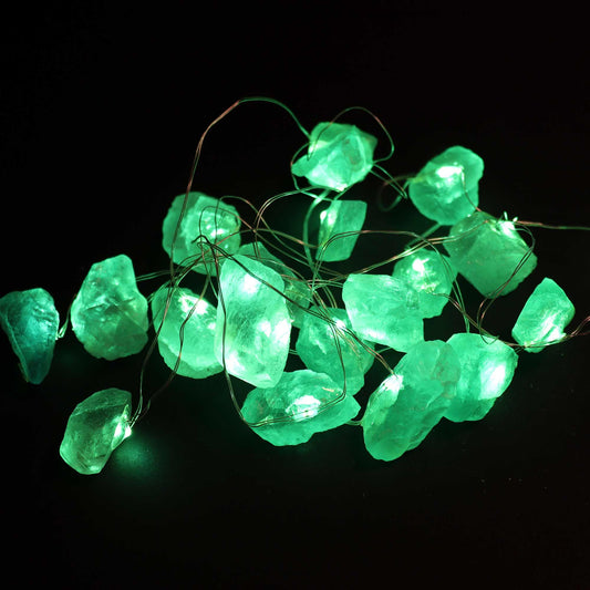 Gemstone Enchantment Lights with Jade | Harmony, Prosperity & Renewal | 2