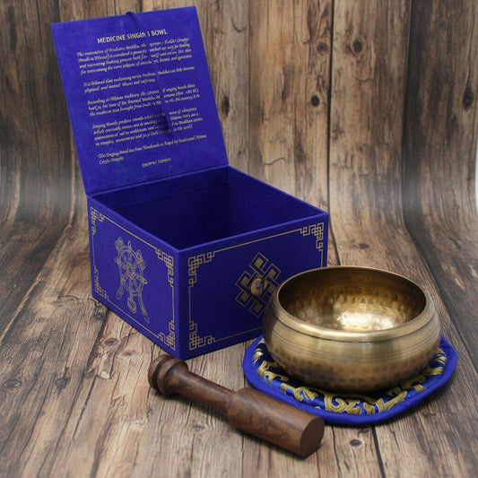 Medicine Buddha Singing Bowl Set from Rise & Sage – Healing & Harmony