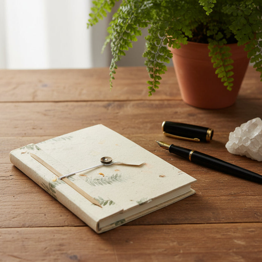 Large Lokta Mixed Flowers Notebook from Rise & Sage – Nature, Creativity & Botanical Beauty