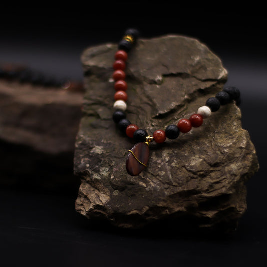 Essence of the Volcano Necklace from Rise & Sage – Protection & Grounding
