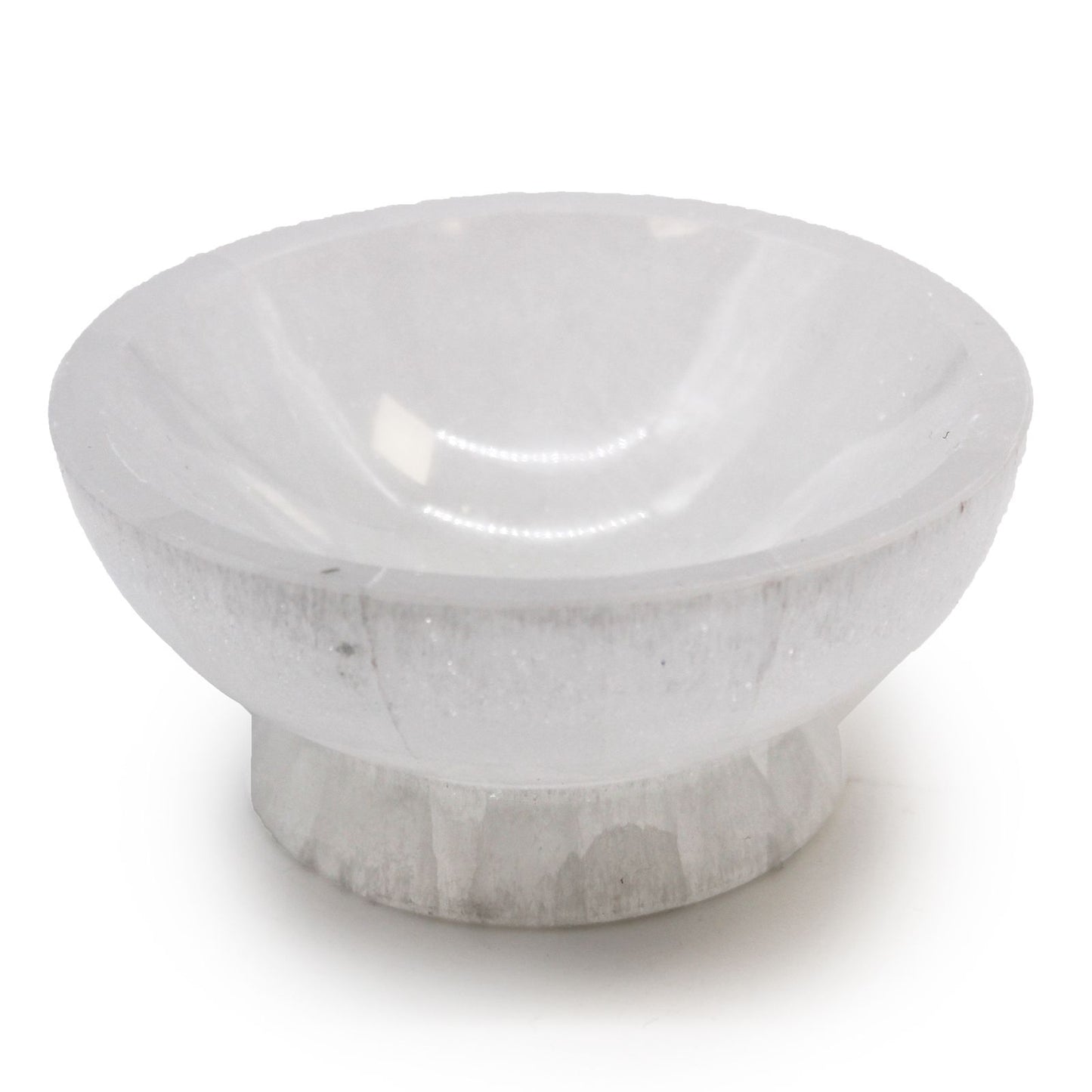 Selenite Ritual Bowl – 10cm | Clarity, Purification & Divine Light | 2