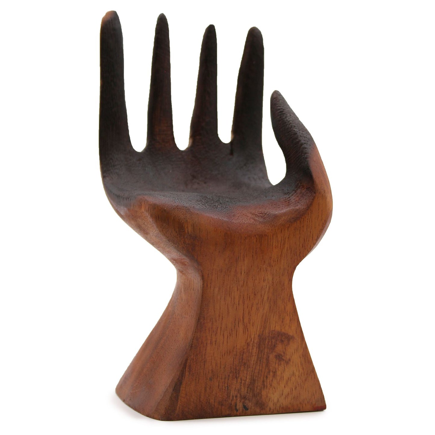 Carved Hand with Molten Glass Bowl | Balance, Art & Earth’s Alchemy | 3