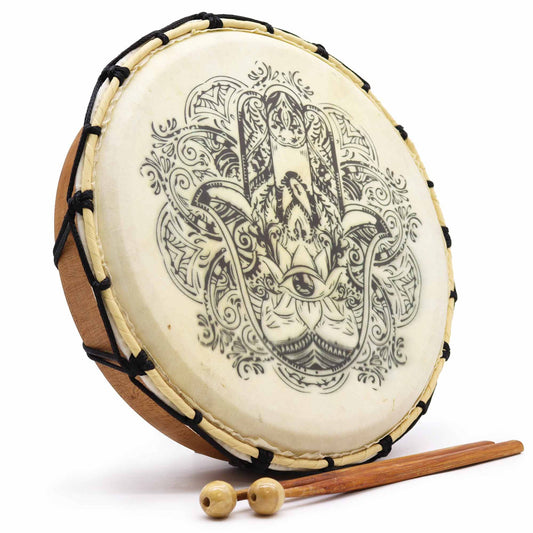 Hamsa Shamanic Drum from Rise & Sage – Rhythm of Protection