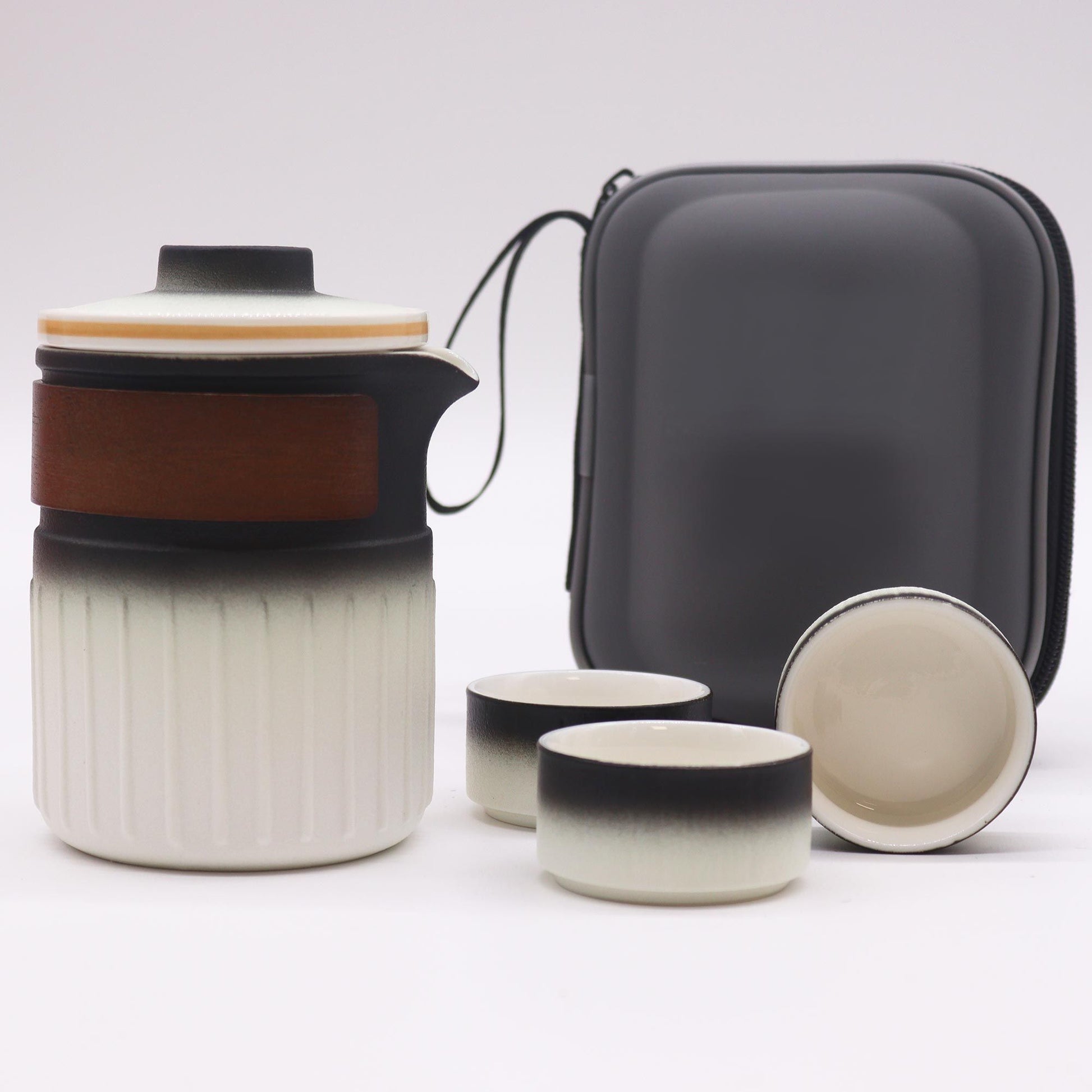 Ceramic Travel Teapot Set | Three Friends Edition | 1