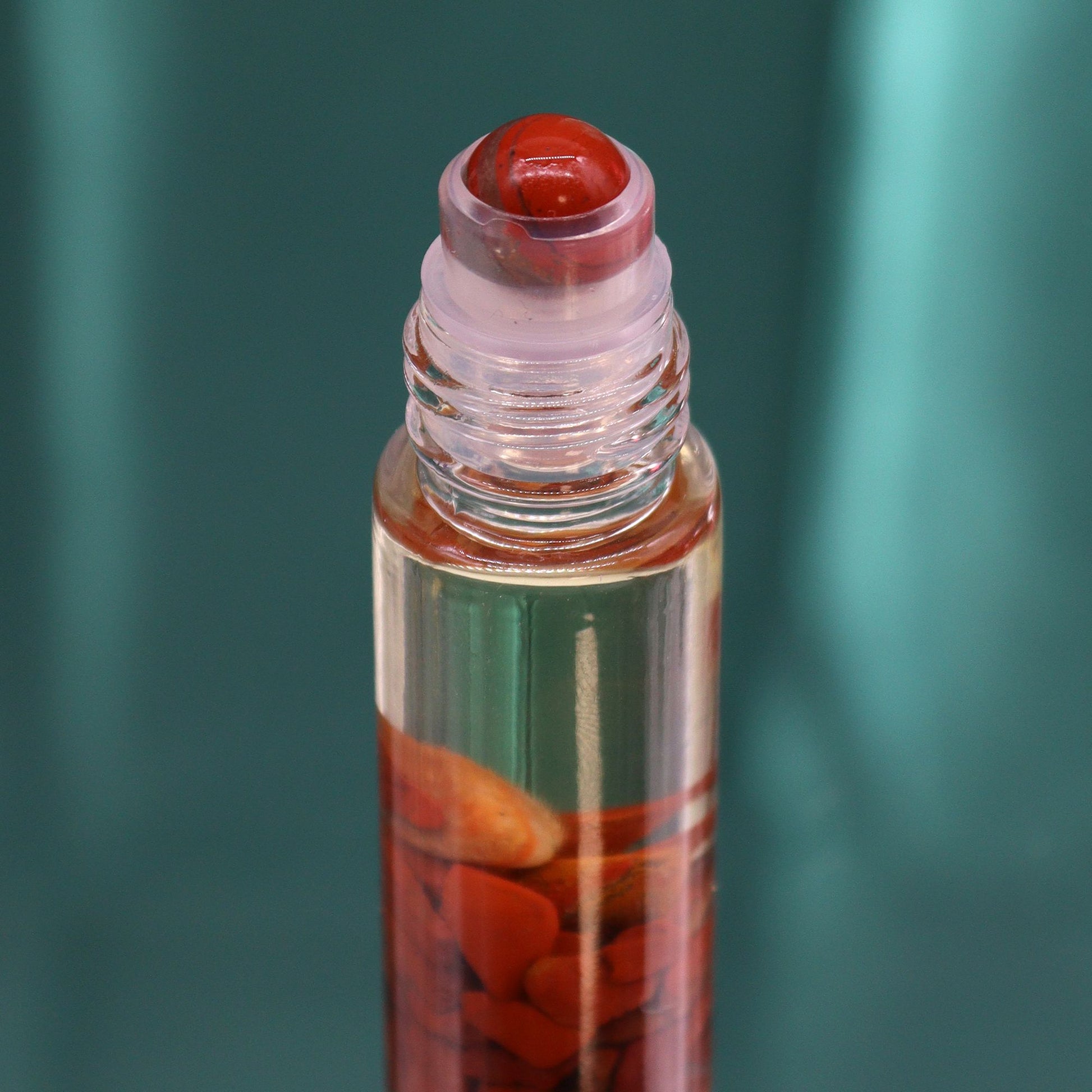 The Devil Tarot Gemstone Oil Roll-On | Red Jasper & Botanical Blend for Energy & Confidence | 3