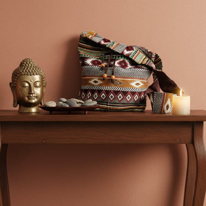 Jacquard Student Backpack | Desert Wanderer | Earth & Sky Weave | 1