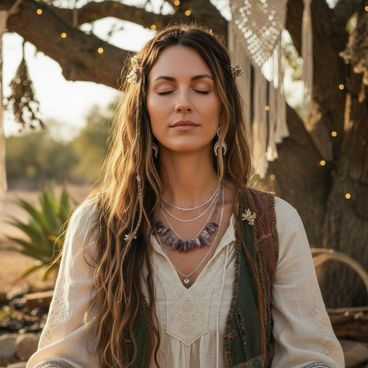 Longstone Gem Necklace | Amethyst | Clarity & Inner Light | 1