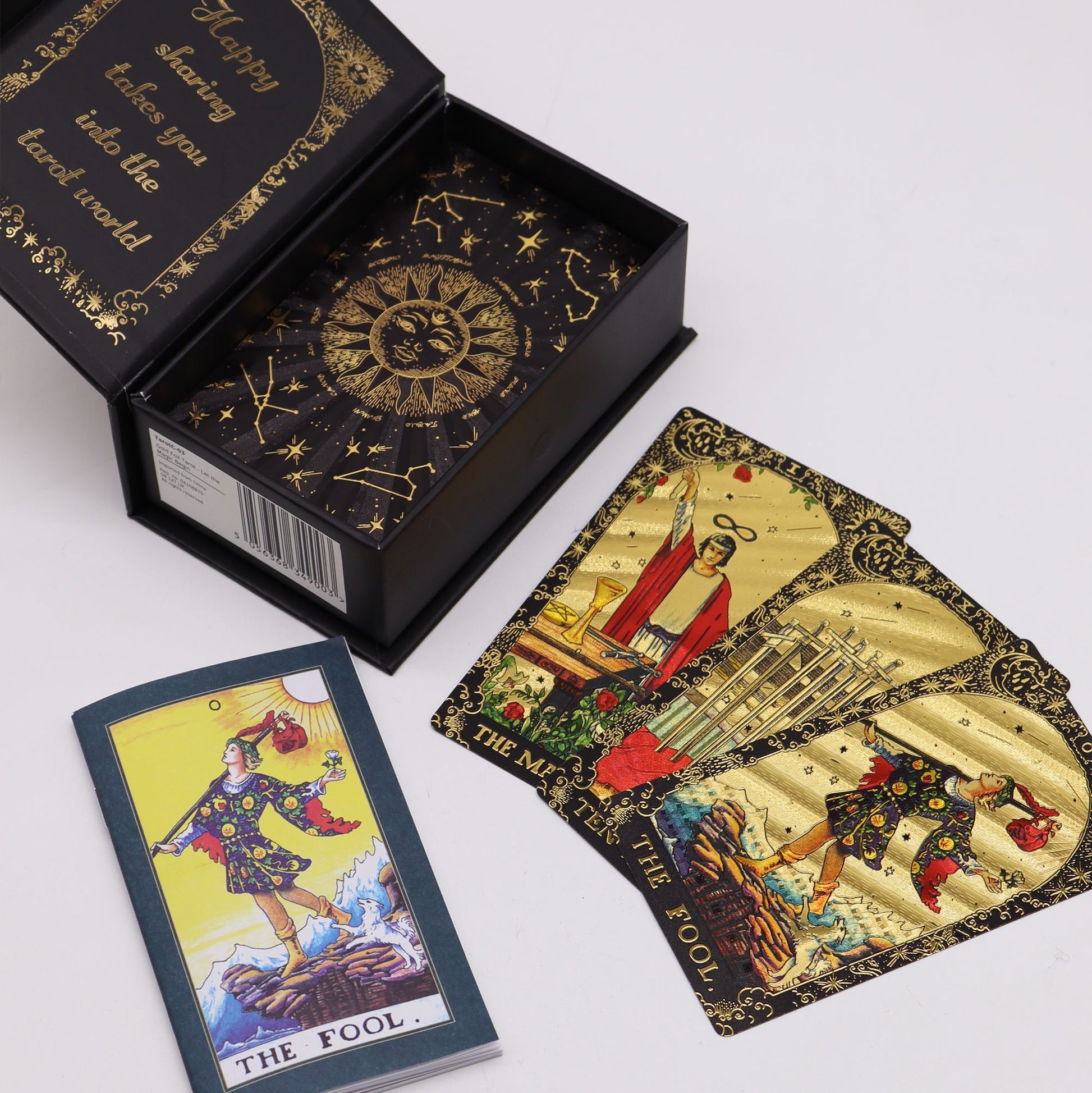 Gold Foil Tarot Gift Box | Let the Magic Begin | Elegance & Illumination | 3