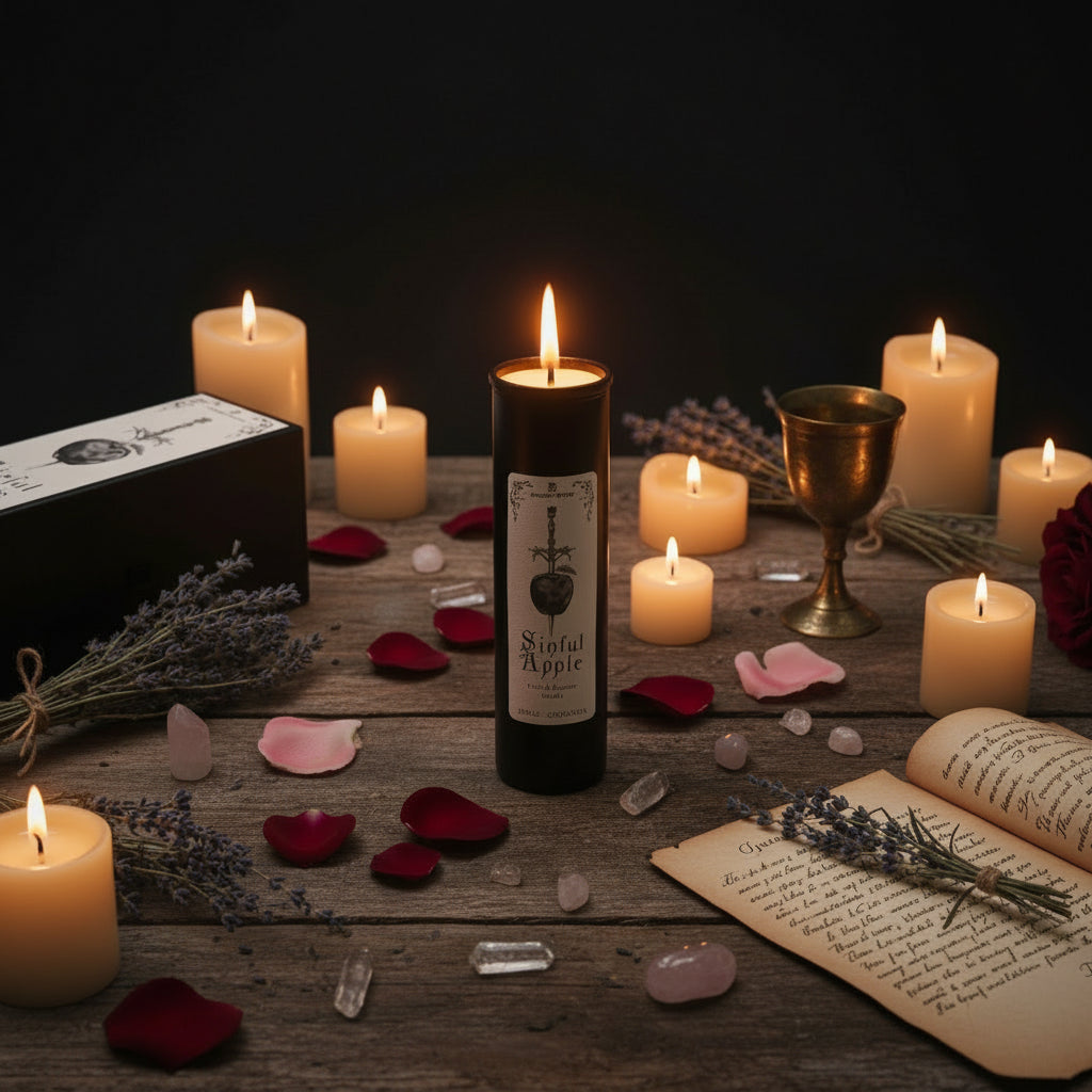 Ancient Witch Ritual Candle | Sinful Apple | Love & Fearless Attraction | 2
