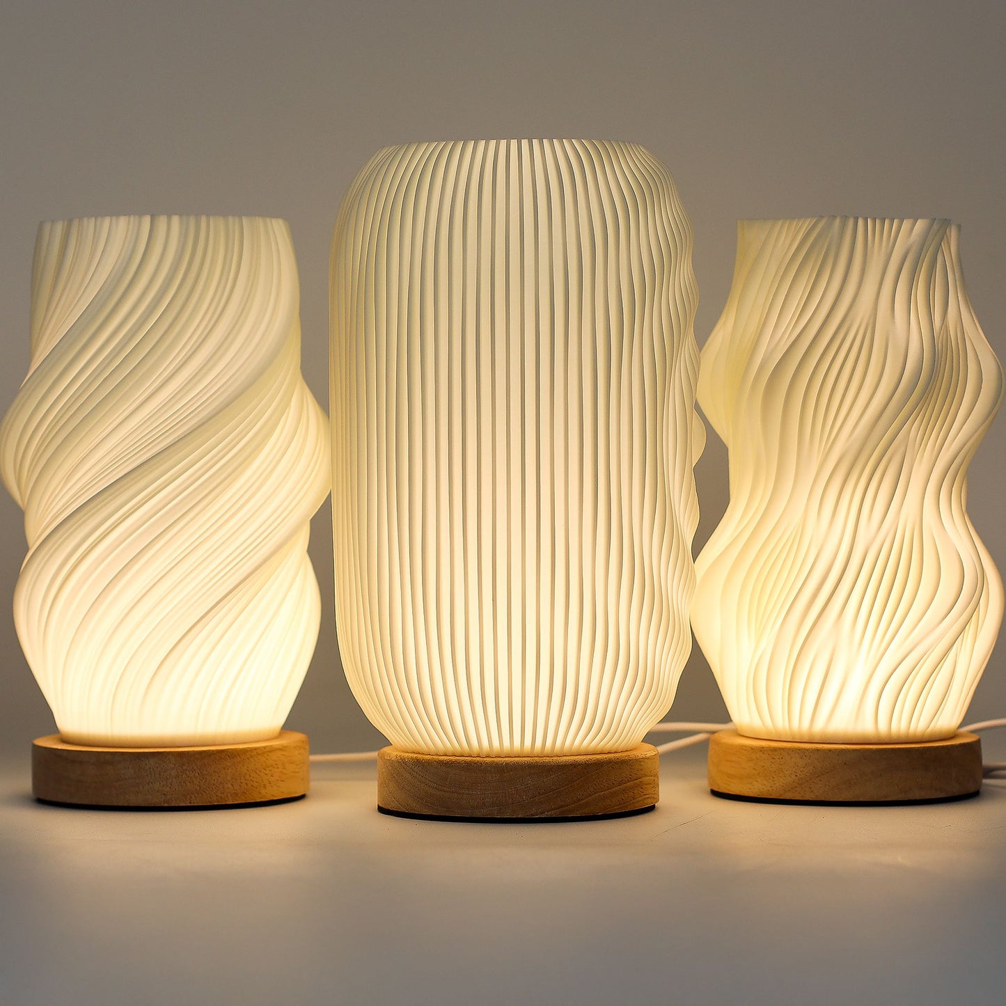 New Wave Lamp - USB - 3 settings - Modern Twisted from Rise & Sage
