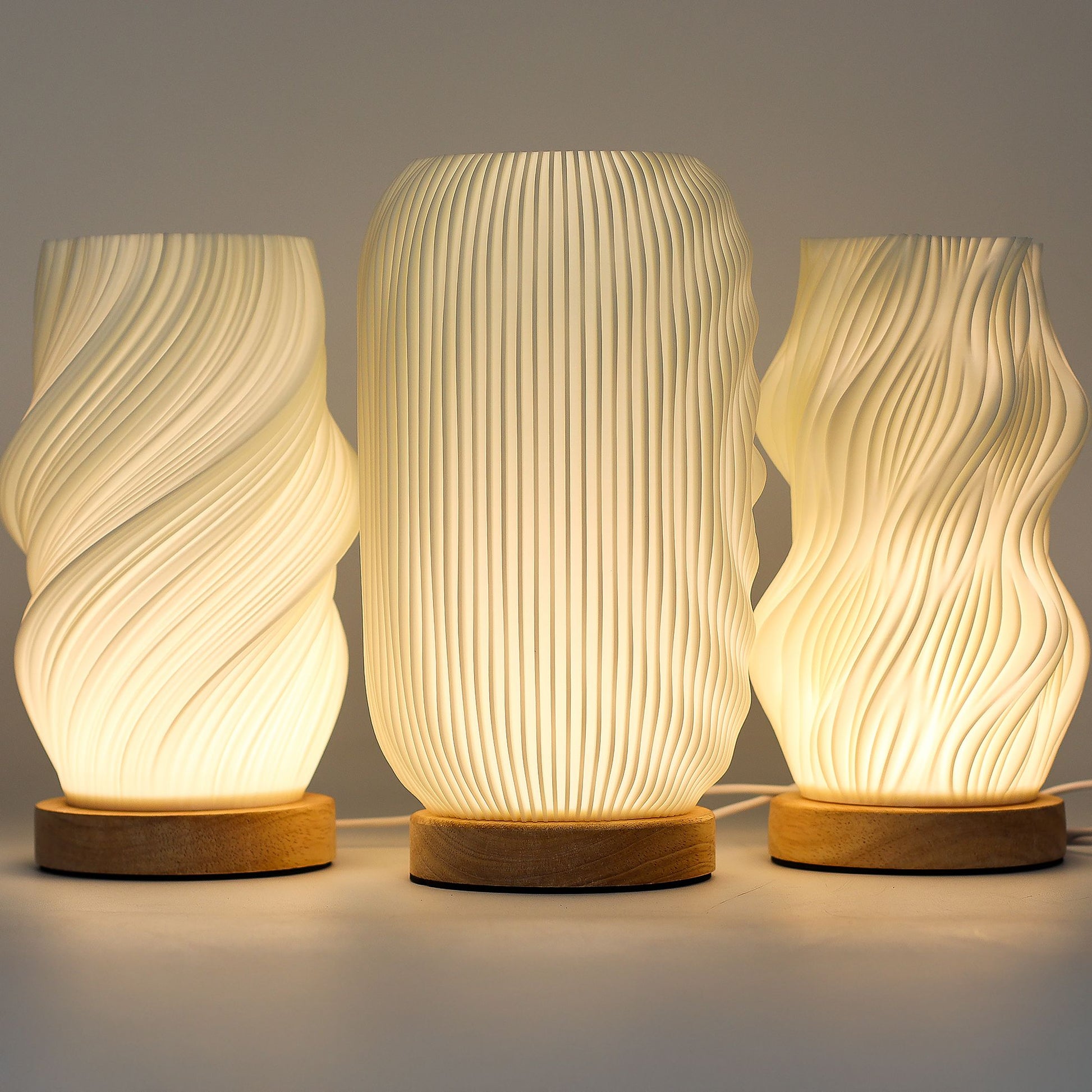 New Wave Lamp - USB - 3 settings - Modern Twisted from Rise & Sage