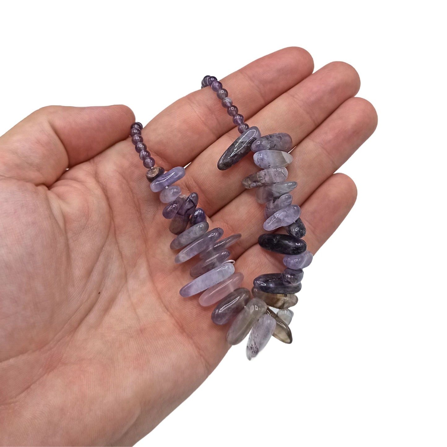 Longstone Gem Necklace | Amethyst | Clarity & Inner Light | 3