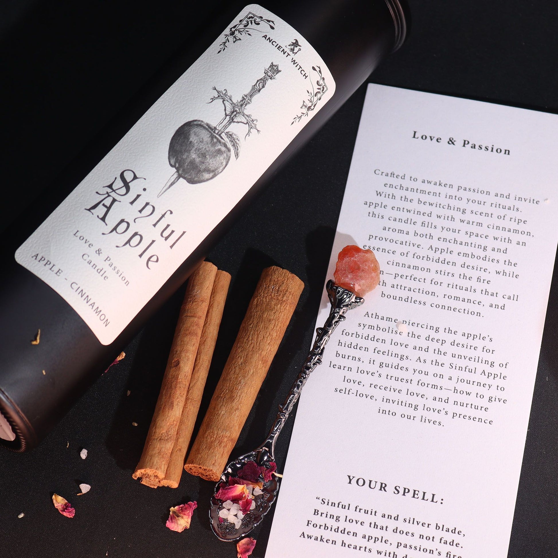 Ancient Witch Ritual Candle | Sinful Apple | Love & Fearless Attraction | 1