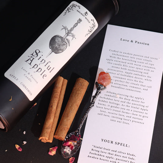 Ancient Witch Ritual Candle | Sinful Apple | Love & Fearless Attraction | 1