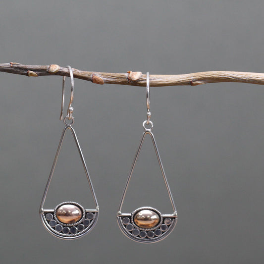 Silver & Gold Earrings | Luna Balance | Sun Meets Moon | 1
