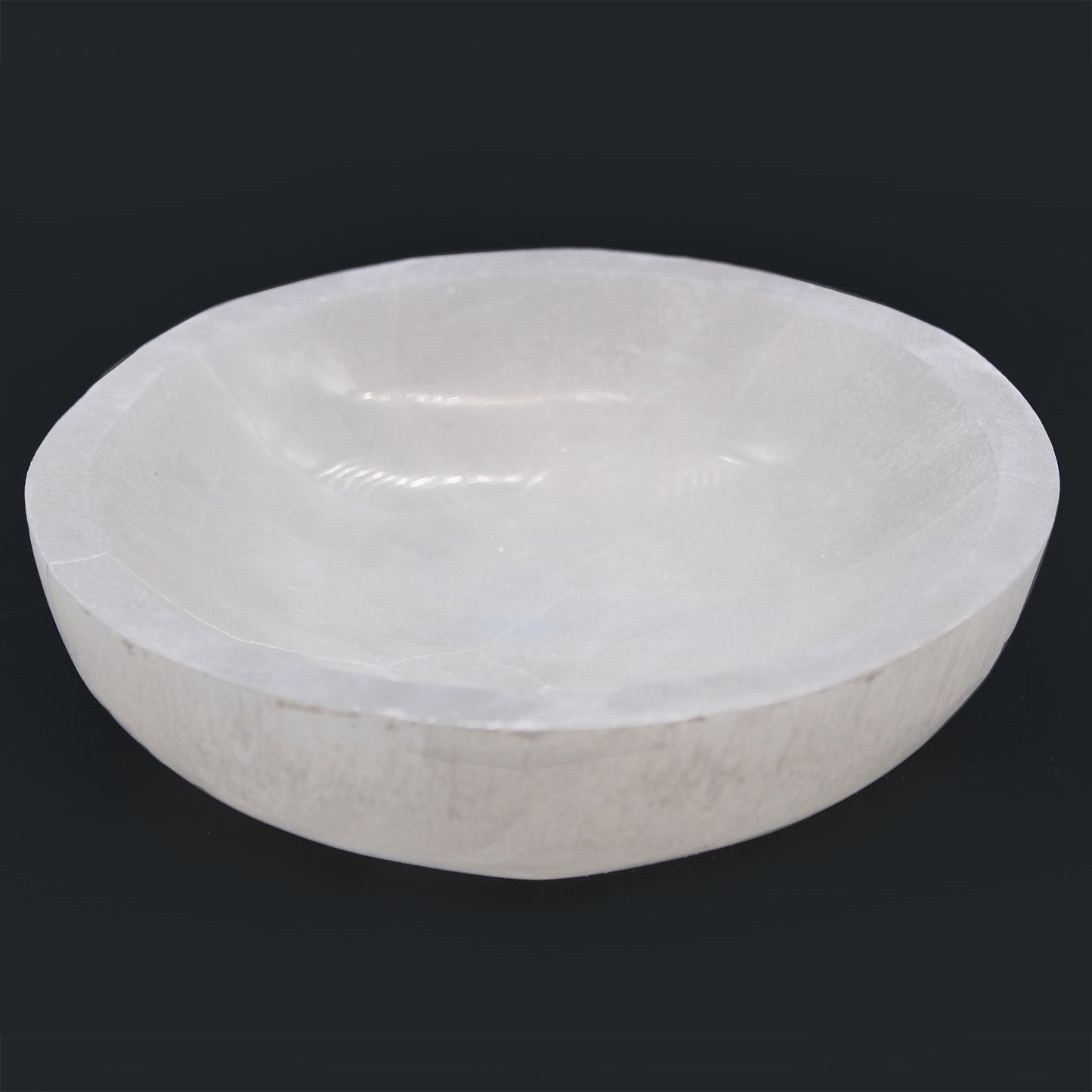 Selenite Round Bowl | 15 cm | Purity & Light | 4