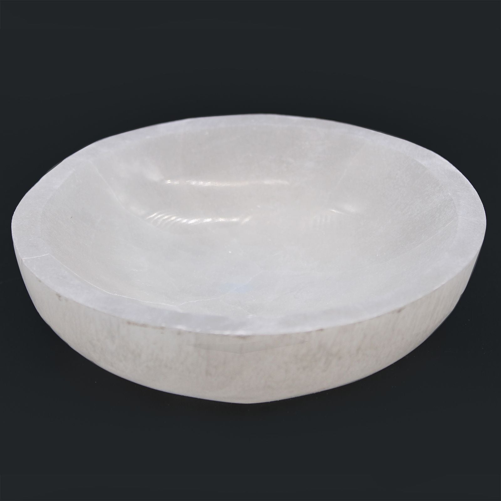Selenite Round Bowl | 15 cm | Purity & Light | 4
