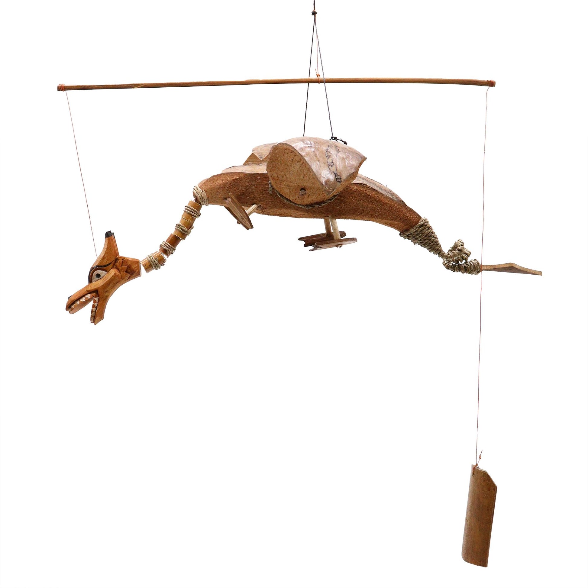 Natural Coconut Dragon Mobile | Spirit, Flight & Handmade Wonder | 1