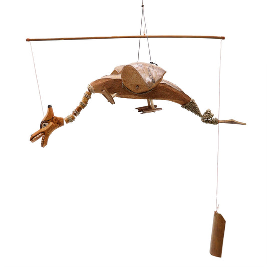 Natural Coconut Dragon Mobile | Spirit, Flight & Handmade Wonder | 1