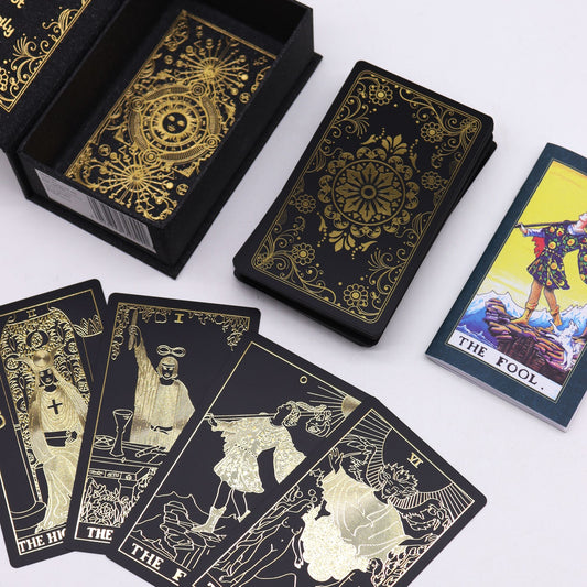 Gold Foil Tarot Set & Guidebook | Tradition & Illumination | 1