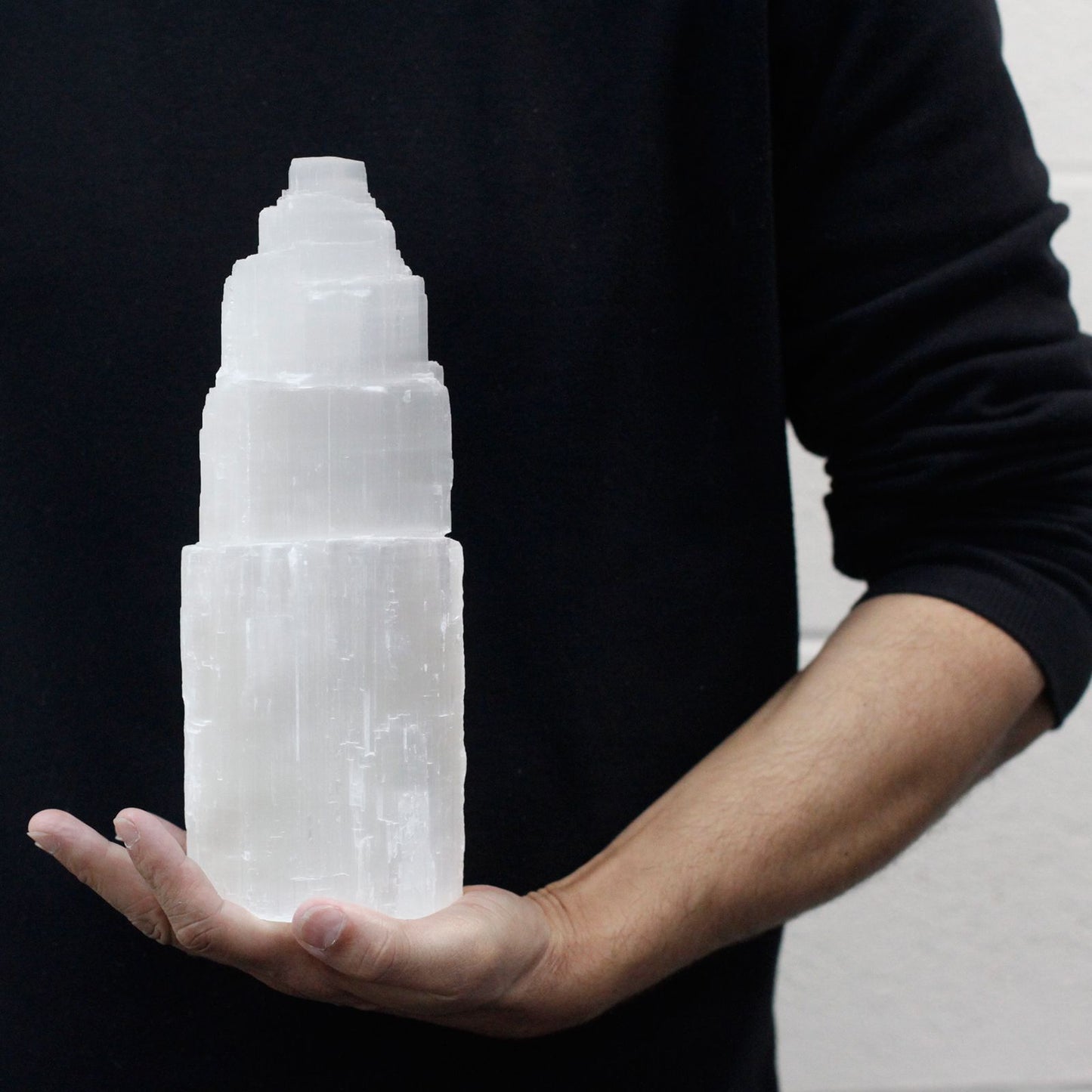 Natural Selenite Tower Lamp | Clarity, Calm & Cleansing | 2