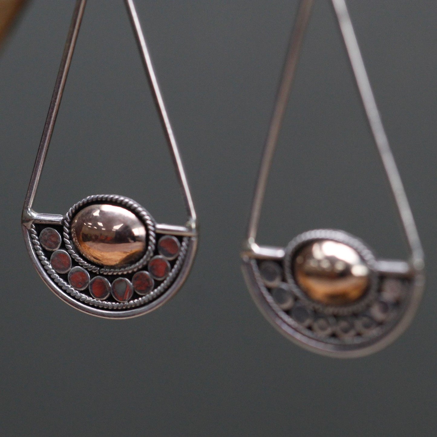 Silver & Gold Earrings | Luna Balance | Sun Meets Moon | 4
