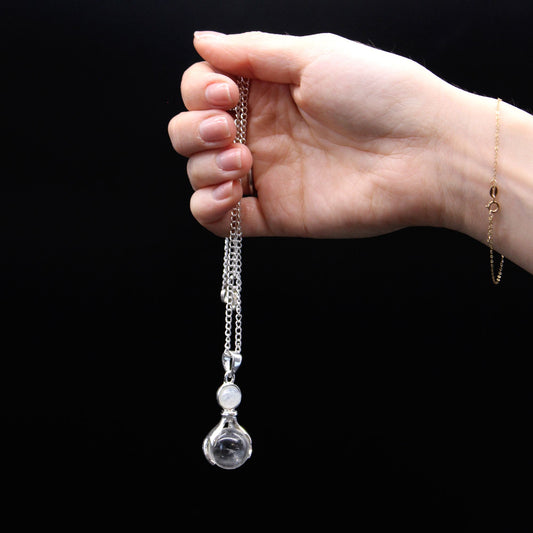 Gemstone Healing Hands Pendant | Amethyst | Protection & Peace | 2