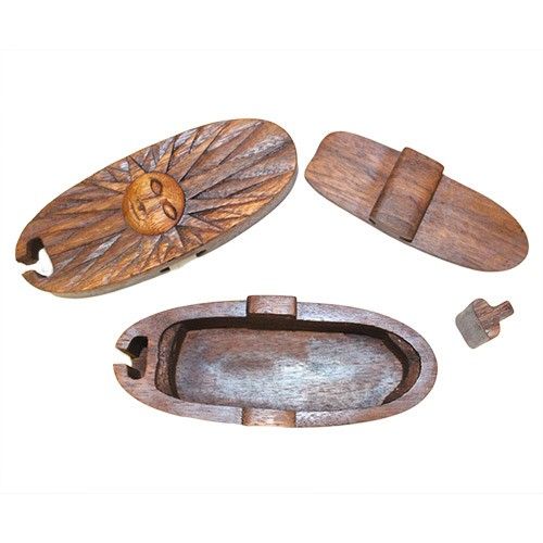 Bali Magic Box – Sun | Handcrafted Wooden Puzzle Box of Light & Joy | 2