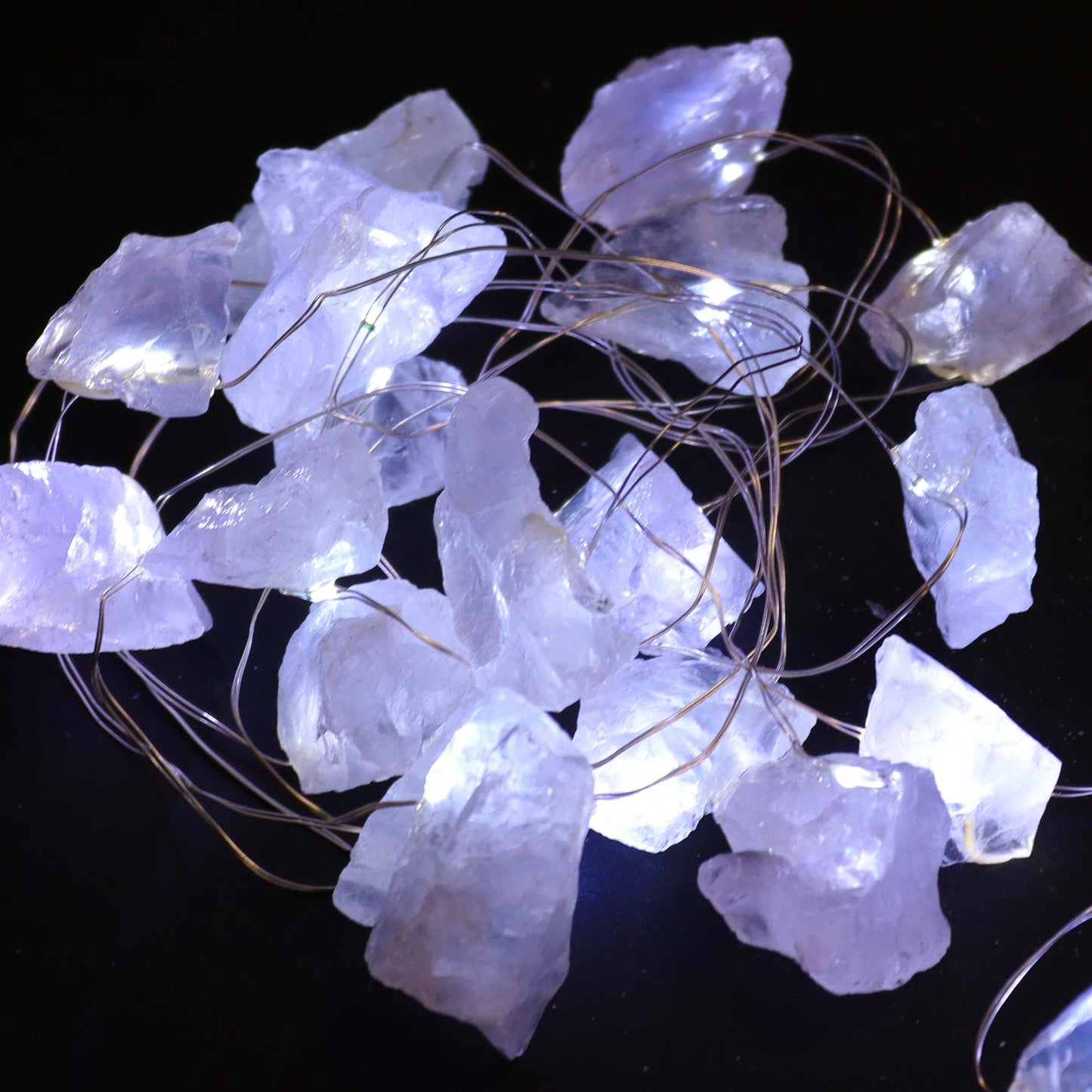 Gemstone Enchantment Lights with Rock Quartz | Clarity, Healing & Light | 2